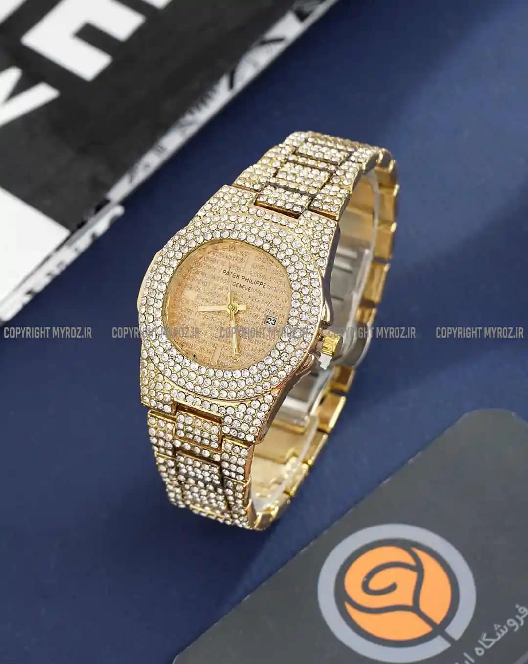 ساعت مچی زنانه فول نگین PATEK PHILIPPE مدل 2069 — تصویر ۳