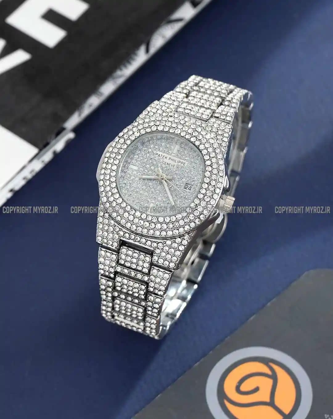 ساعت مچی زنانه فول نگین PATEK PHILIPPE مدل 2068 — تصویر ۳