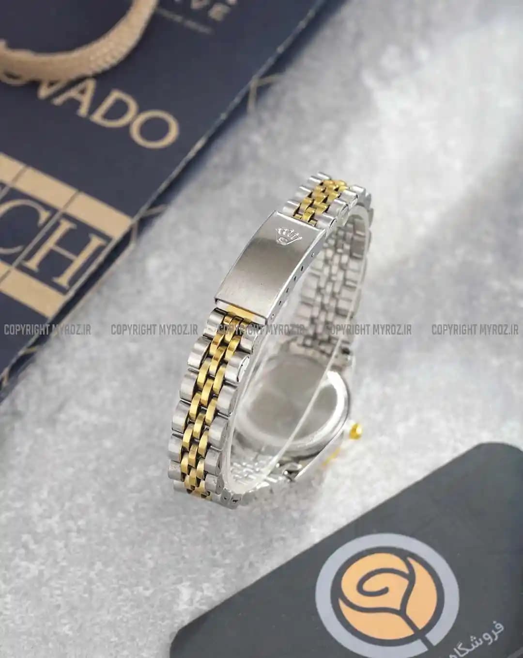 ساعت مچی زنانه رولکس ROLEX طرح دیت جاست مدل 2060 — تصویر ۵