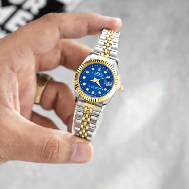 ساعت مچی زنانه رولکس ROLEX طرح دیت جاست مدل 2060 — تصویر ۸