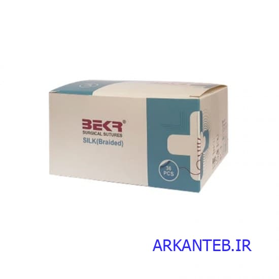 نخ جراحی سیلک بدون سوزن 1/0 بکر (ارسال از اصفهان)