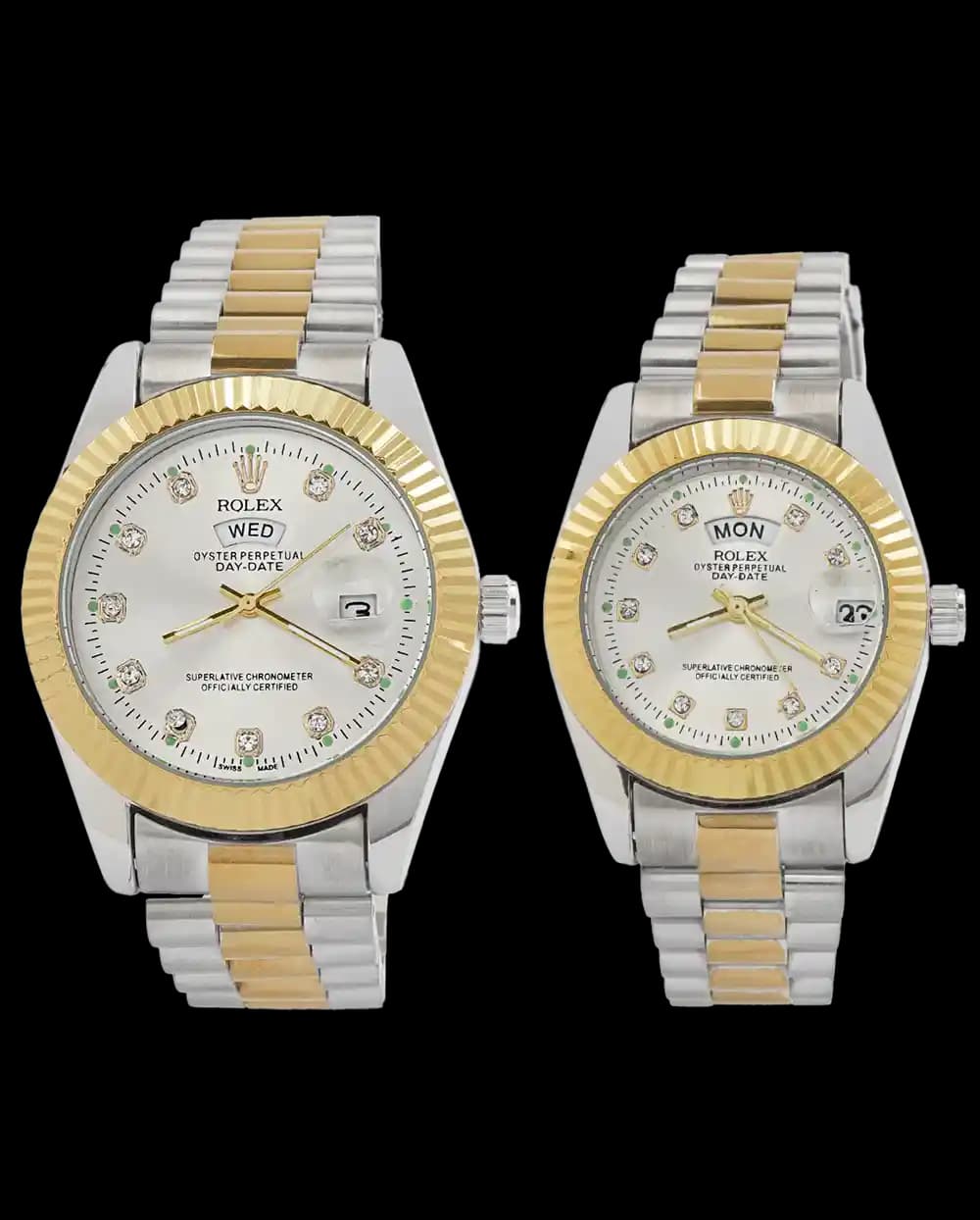 ست ساعت مچی رولکس ROLEX طرح DAY DATE مدل 2058