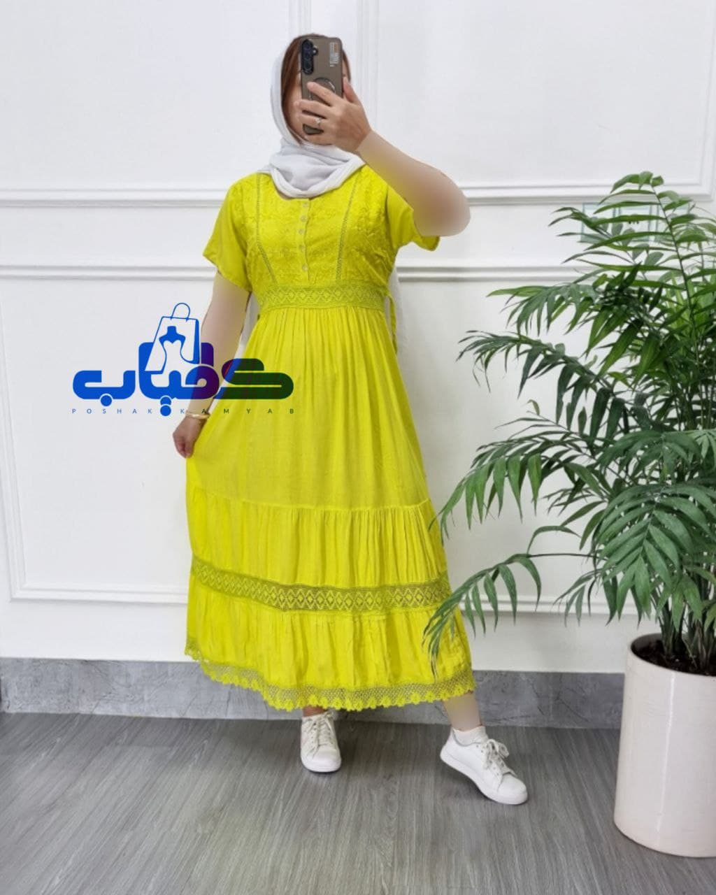 پیراهن ساحلی سلن خامه دوزی وارداتی/کد2031 — تصویر ۲
