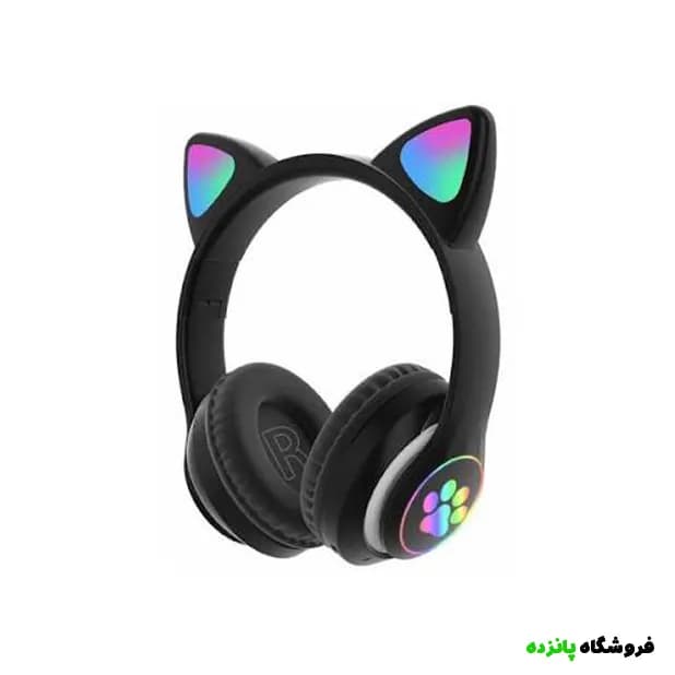 هدفون بلوتوثی گربه ای MZ-023 – مشکی