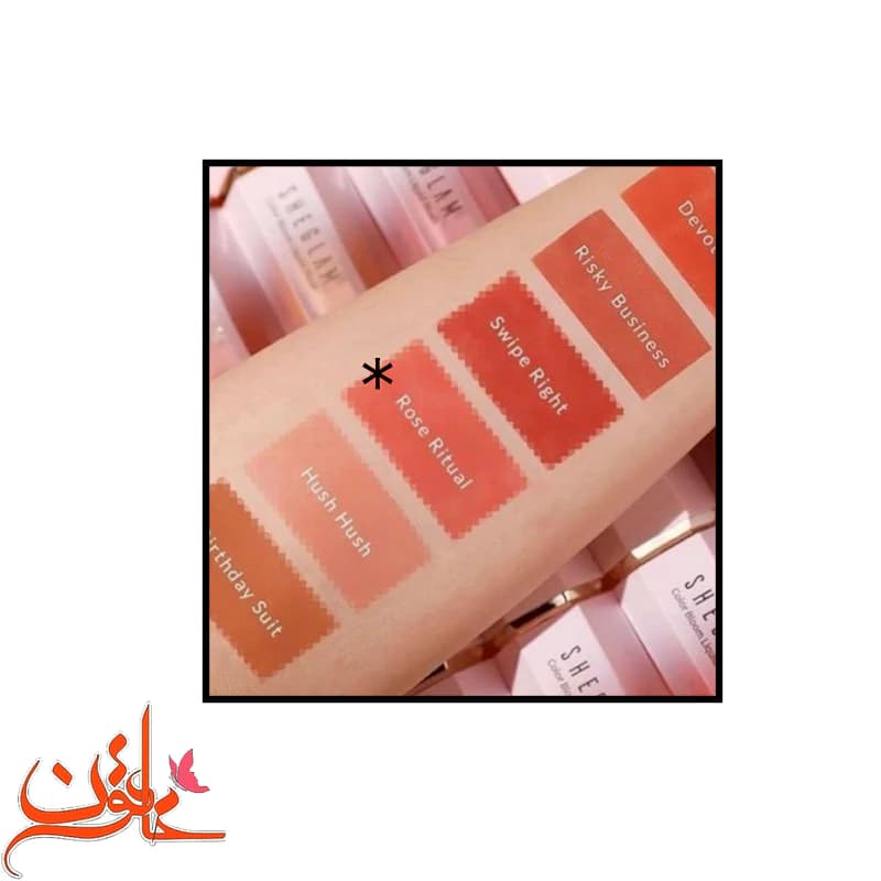 رژگونه مایع شیگلم رنگ Rose Rituol — تصویر ۲