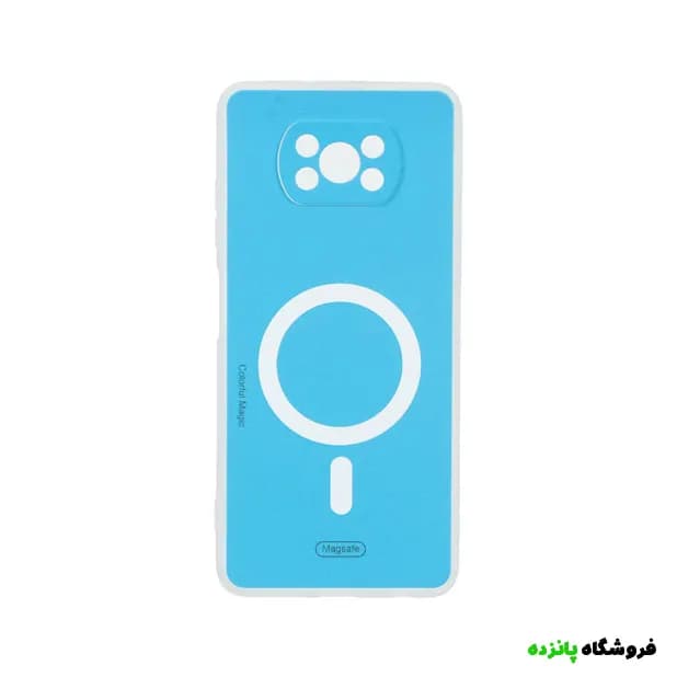 قاب مگ سیف شیائومی Poco X3 محافظ لنزدار طرح Colorful Magic – آبی
