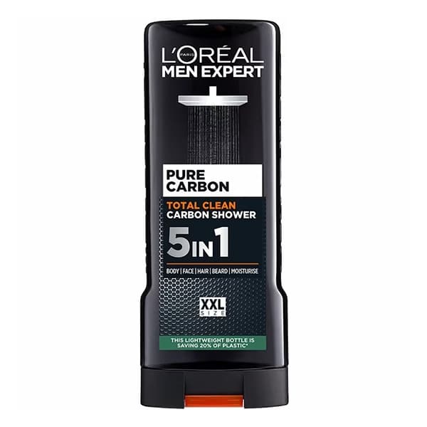 ژل دوش آقایان لورال کربن LOreal Total Clean حجم 400 میل