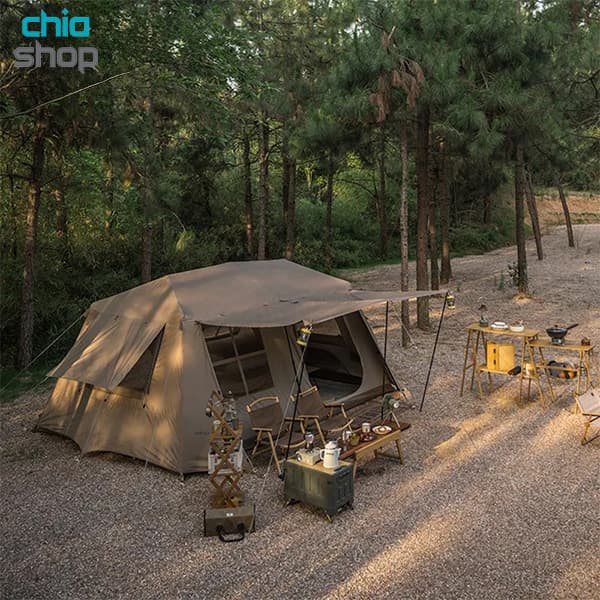چادر کمپینگ ۸ نفره نیچرهایک مدل Naturehike CNH22ZP004 Village 13 اتوماتیک دو اتاقه — تصویر ۳