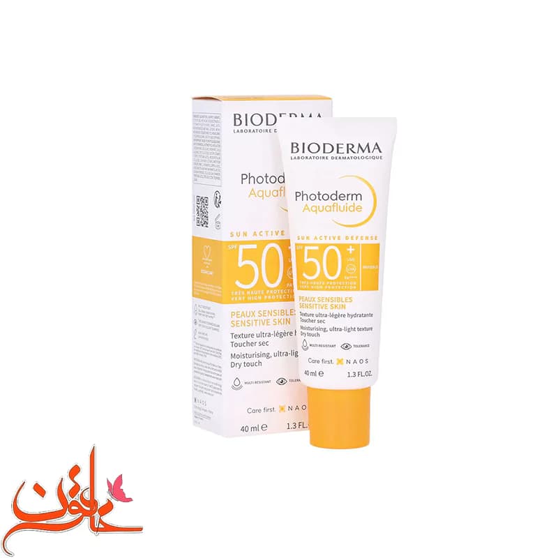 کرم ضد آفتاب بی رنگ آکوا فلوئید فتودرم بایودرما SPF50+ حجم ۴۰میل