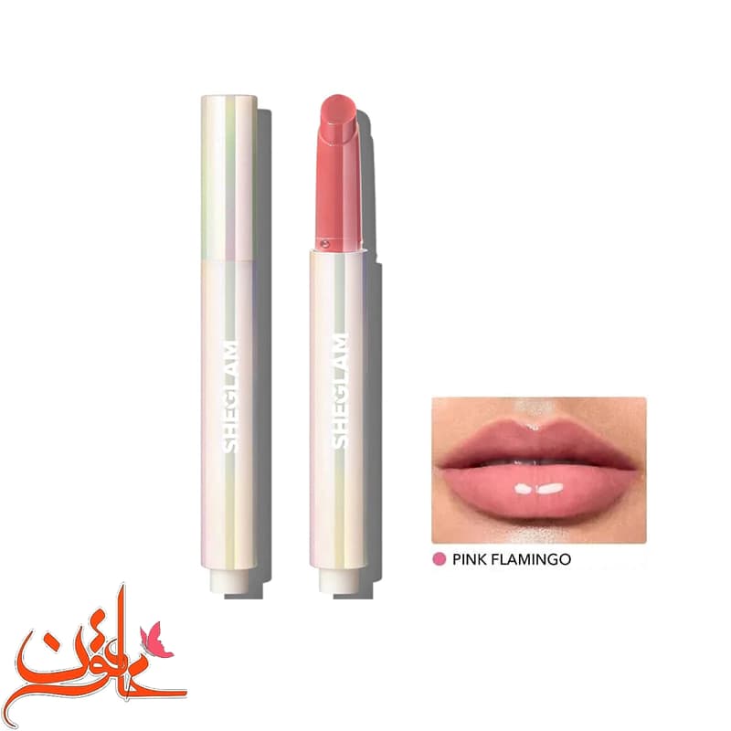 رژلب حجم دهنده شیگلم رنگ پینک فلامینگو Pink Flamingo