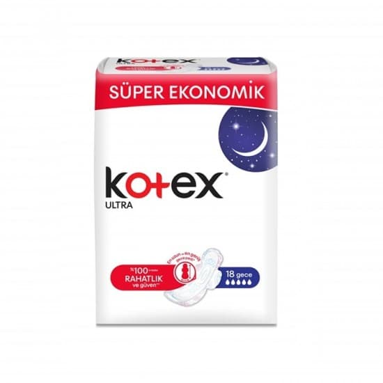 نوار بهداشتی کوتکس KOTEX شب مدل ULTRA بسته 16 عددی