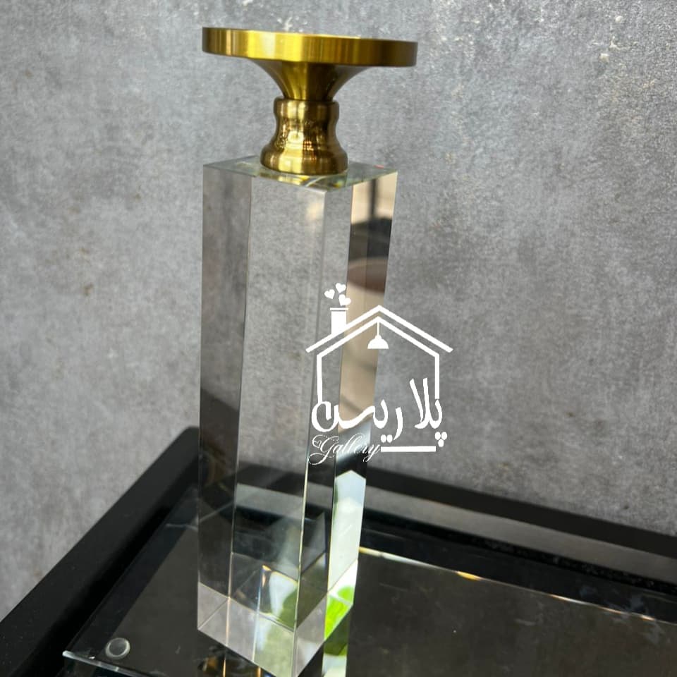 ست شمعدان/جاشمعی مکعبی چندوجهی کریستالی 12215 — تصویر ۵