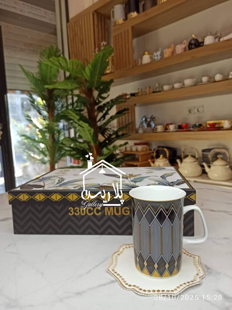 لیوان بن چاینا برند ونتی(VENTI)طرح1 مشکی 41172 — تصویر ۳