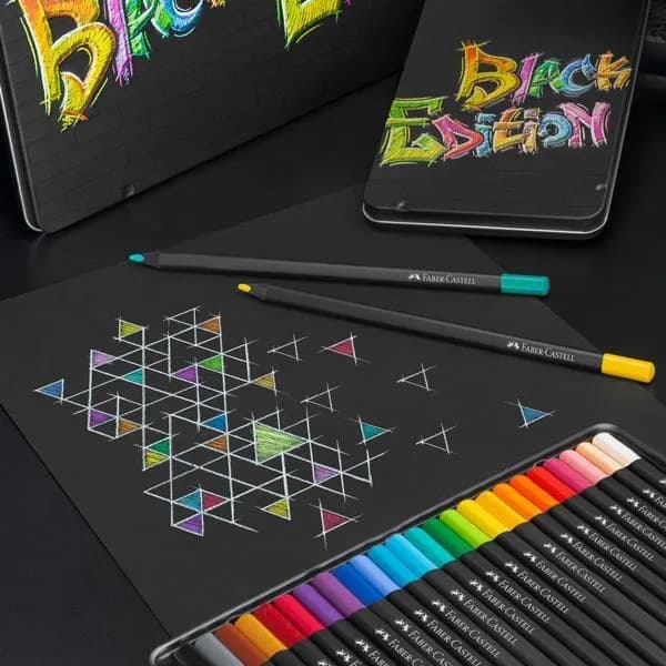 مداد رنگی فابرکاستل مدل Black Edition مجموعه 36 عددی کد 160228 — تصویر ۲