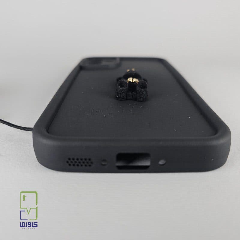 قاب گوشی سامسونگ A25 عروسکی بند دار مشکی| samsung a25 کاورما — تصویر ۵