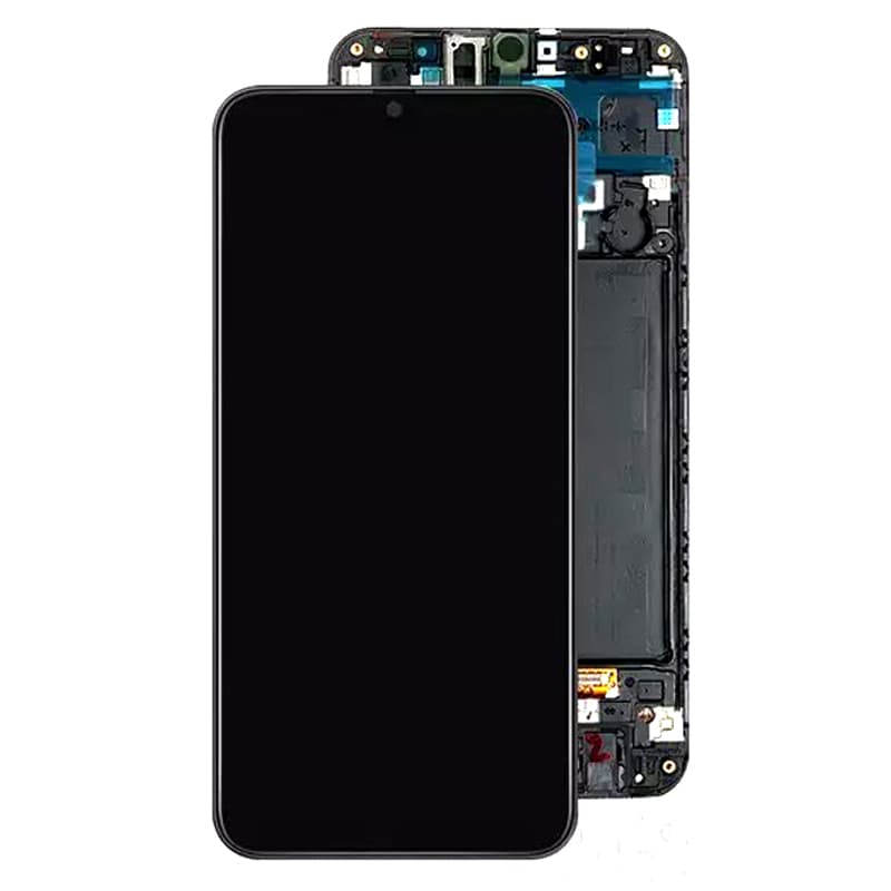 تاچ ال سی دی سامسونگ کارکرده با فریم مشکی LCD SAMSUNG A505 / A50