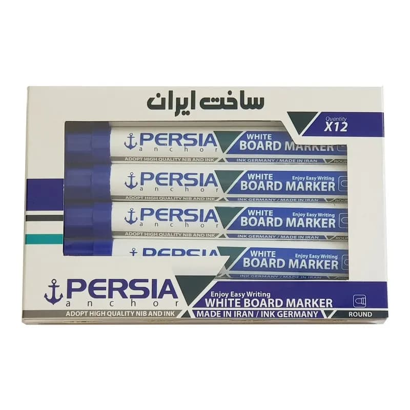 ماژیک وایت برد پرشیا بسته 12 عددی