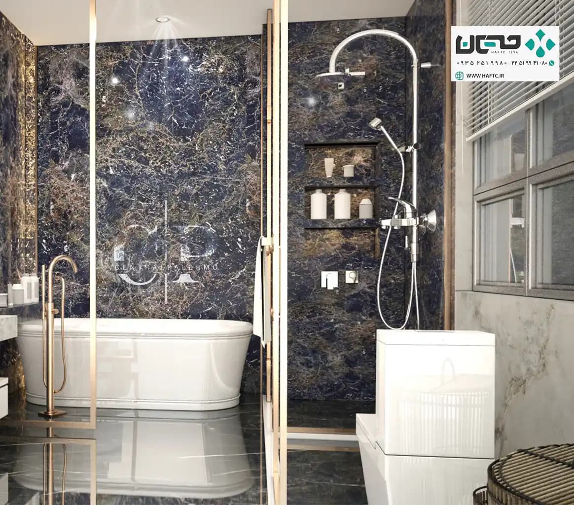 سرامیک اسلب پالرمو 240*120 amazonit blue پولیش — تصویر ۲