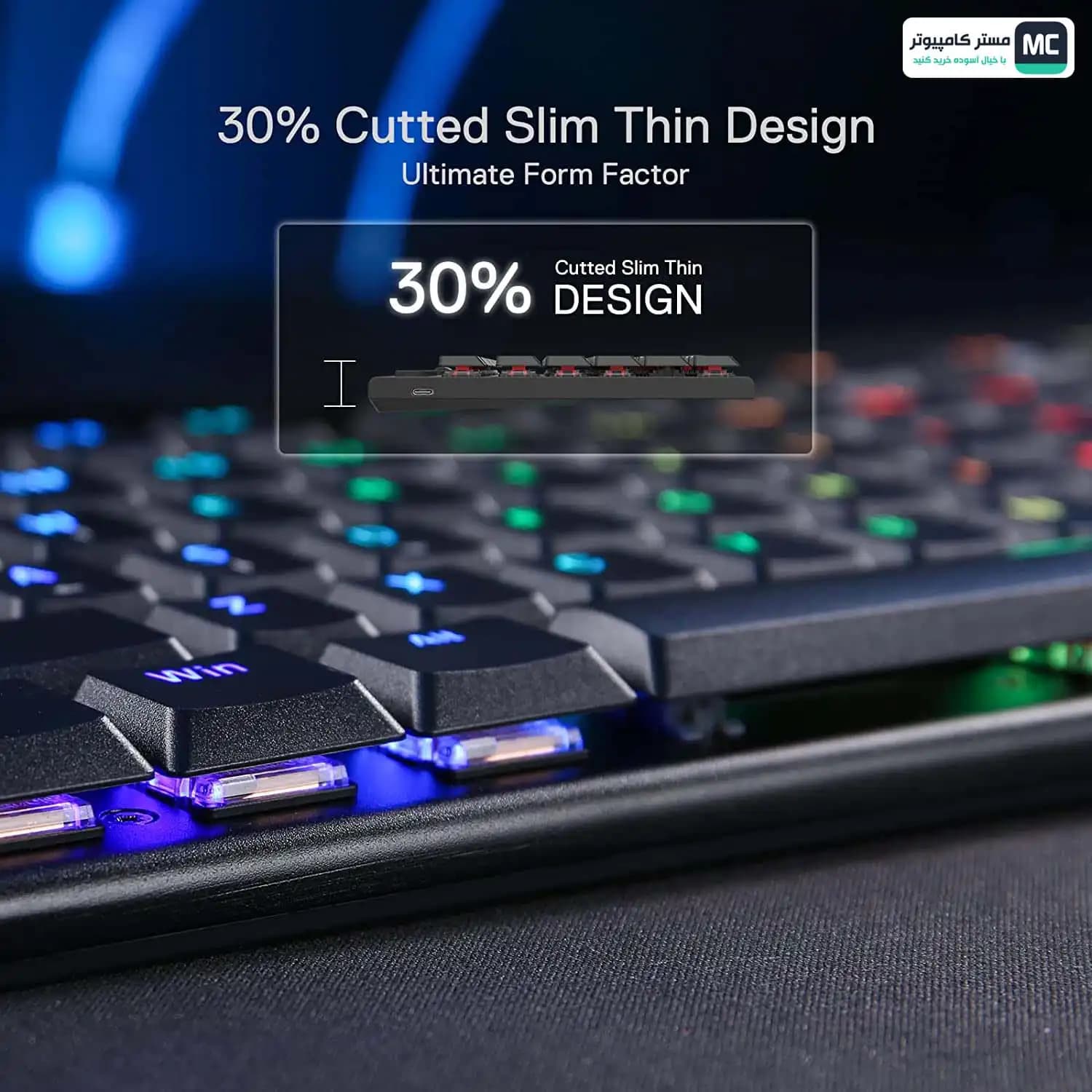 کیبورد مکانیکال گیمینگ ردراگون Horus TKL K622 RGB — تصویر ۳