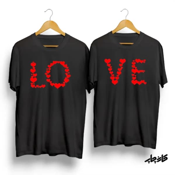 تیشرت ست LOVE قلبی — تصویر ۲