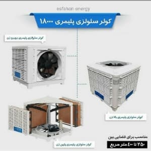 کولر آبی صنعتی پلیمری روبروزن نیرو تهویه البرز 18000 مدل NTAC9/180F ا — تصویر ۷
