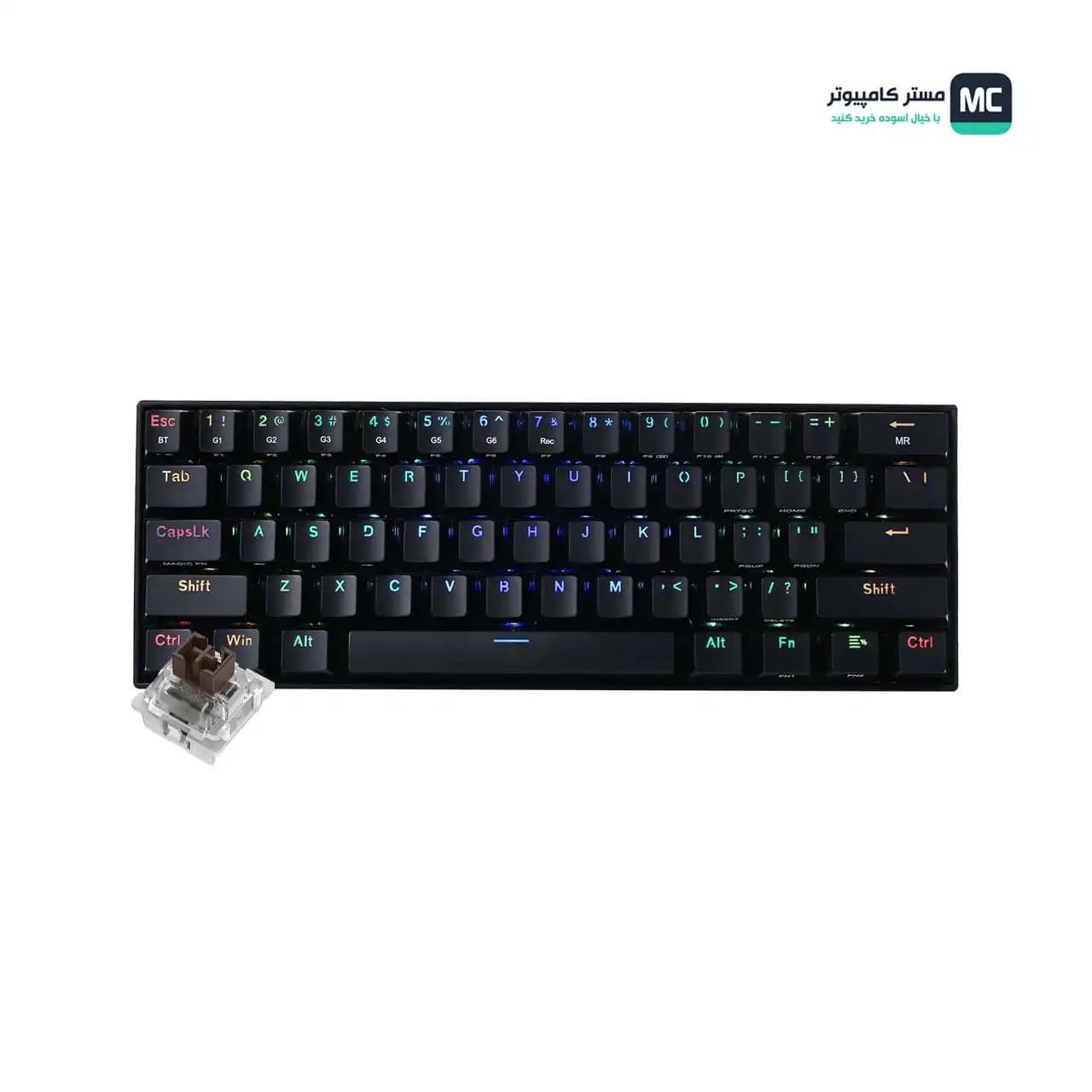 کیبورد بی سیم مکانیکال گیمینگ ردراگون Draconic K530 RGB