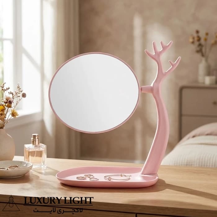 آینه رومیزی مدل تزیینی کد 584 ابعاد ۳۰x۲۵x۸ سانتیمتر