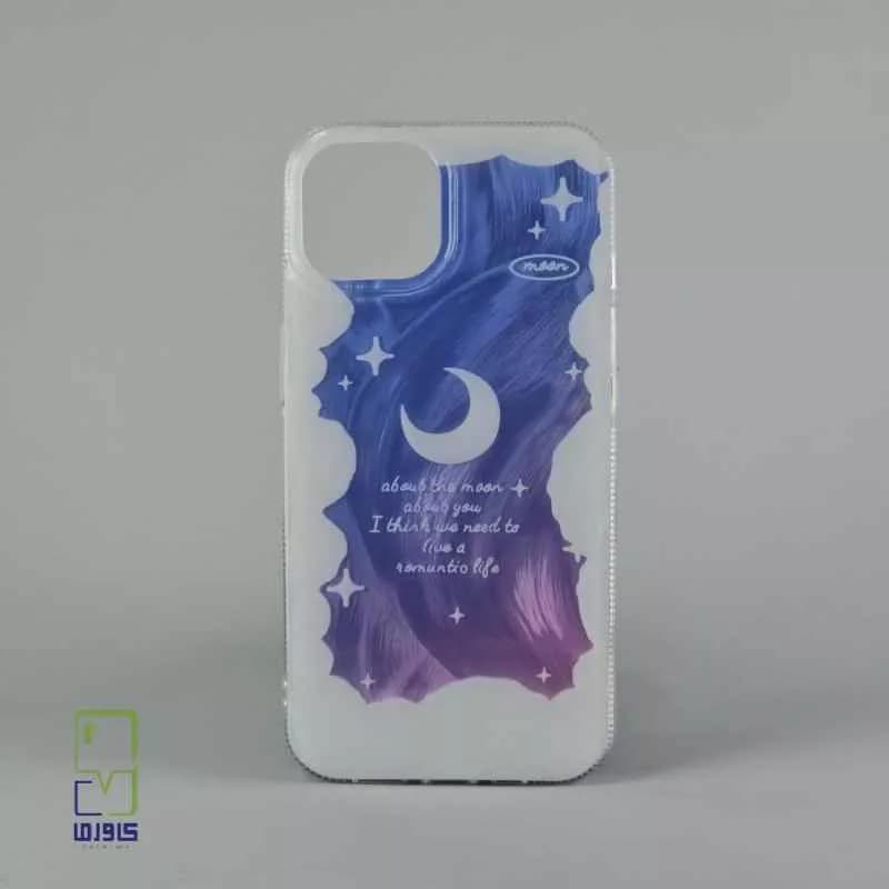 قاب گوشی آیفون 13پرو مکس دخترانه فانتزی| مدل براش ماه Iphone 13 Pro Max — تصویر ۲