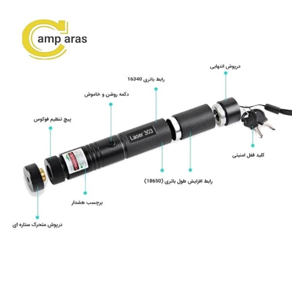 لیزر پوینتر اسمال سان مدل SMALL SUN YZ-303 — تصویر ۷