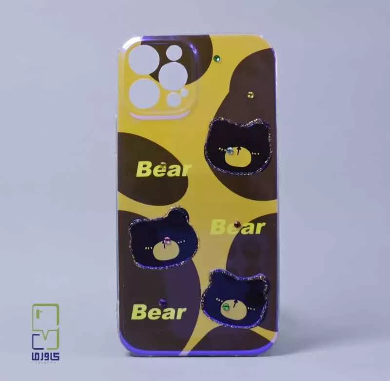 قاب دخترانه آیفون 14 پرو مکس | هولوگرامی خرسی – iPhone 14 Pro Max — تصویر ۲