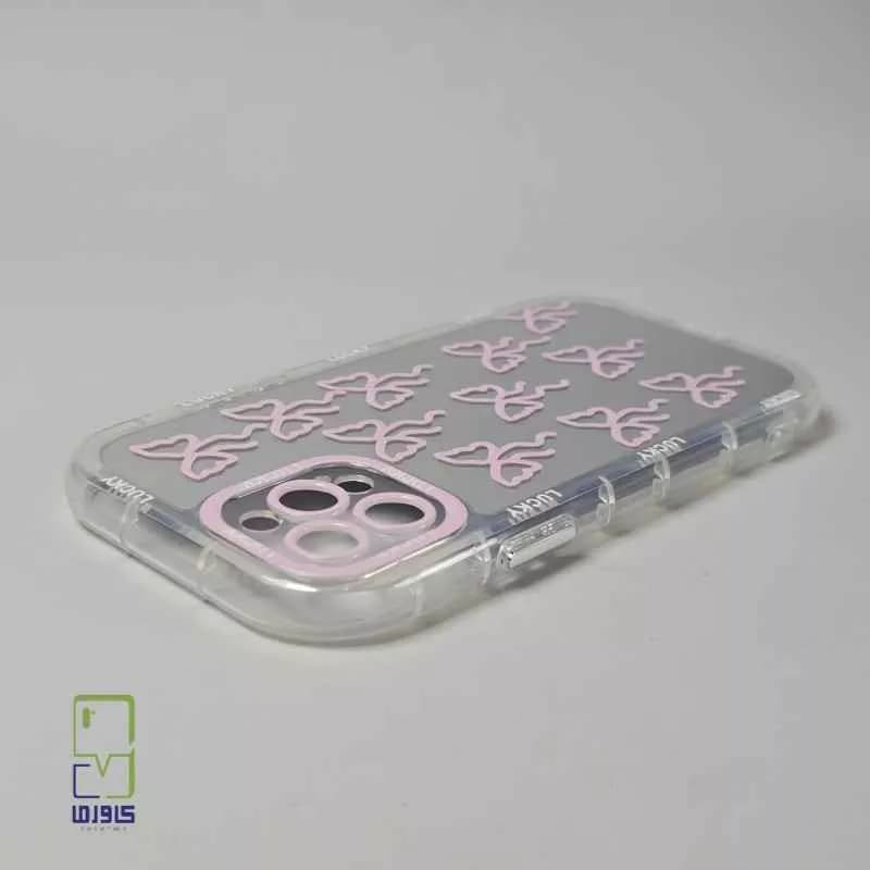 قاب آیفون 14 پرو مکس دخترانه | آینه‌ای پاپیون – iPhone 14 Pro Max — تصویر ۴