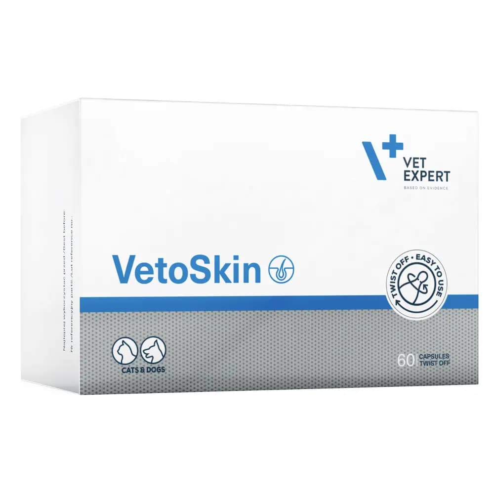 مکمل پوست و موی سگ و گربه وتو اسکین (VetoSkin) برند وت اسکپرت – ۶۰ عددی