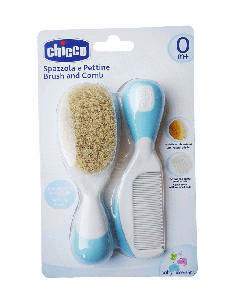 ست برس و شانه آبی چیکو Chicco