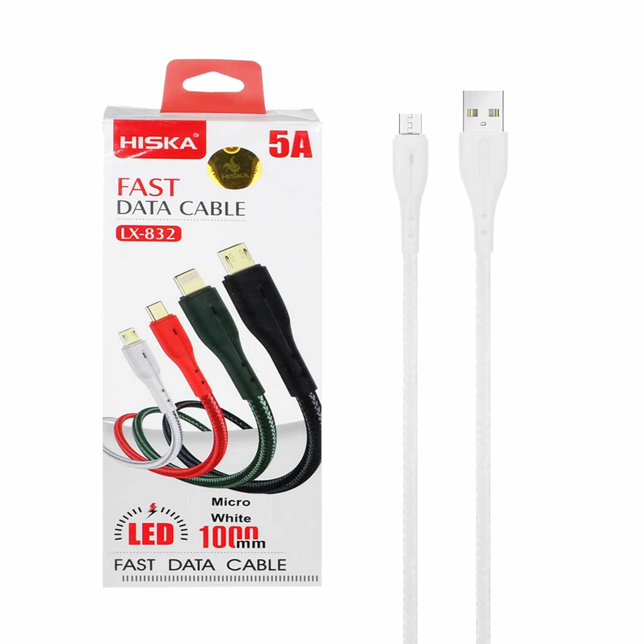 کابل شارژ فست اندروید هسیکا HISKA مدل LX-832- رنگ مشکی
