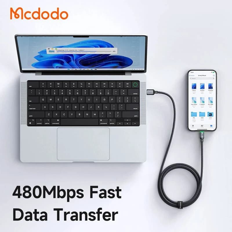 کابل لایتنینگ فست شارژ 3 آمپر مک دودو MCDODO CA-6541 — تصویر ۳