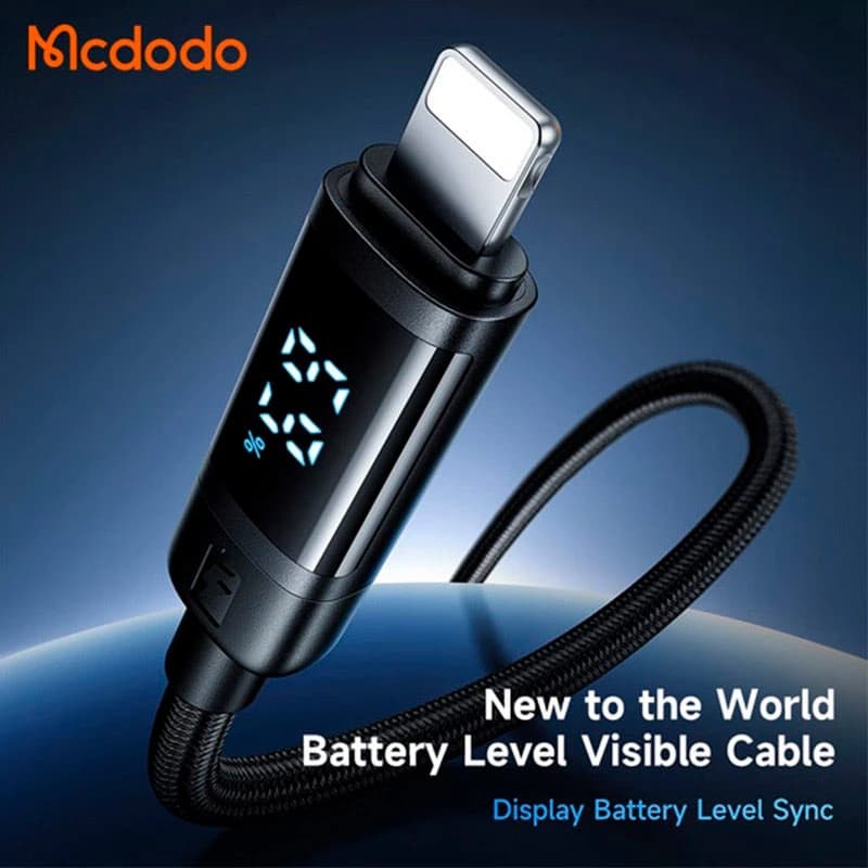 کابل لایتنینگ فست شارژ 3 آمپر مک دودو MCDODO CA-5000 — تصویر ۴
