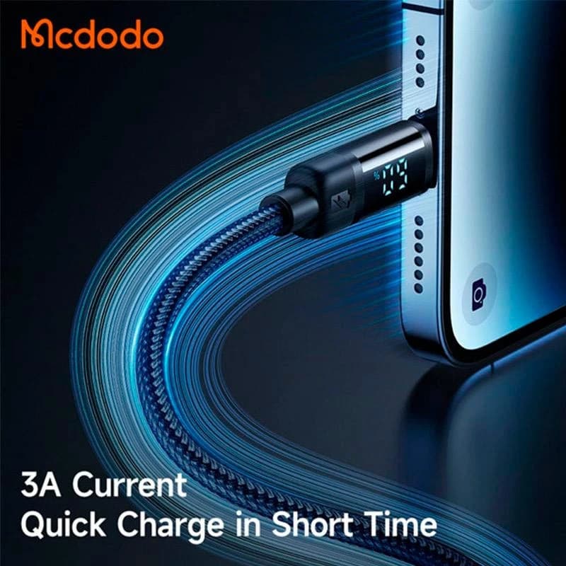 کابل لایتنینگ فست شارژ 3 آمپر مک دودو MCDODO CA-5000 — تصویر ۵