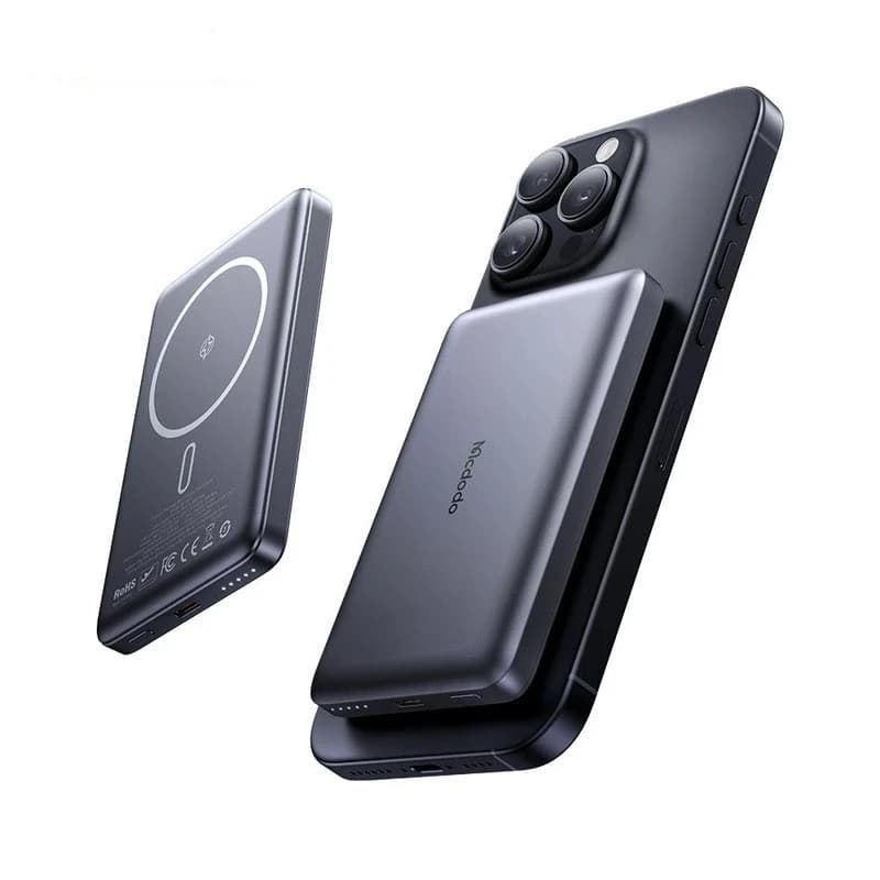 پاوربانک وایرلس (بی‌سیم) 10000mAh مک دودو مدل MC-4651 — تصویر ۳