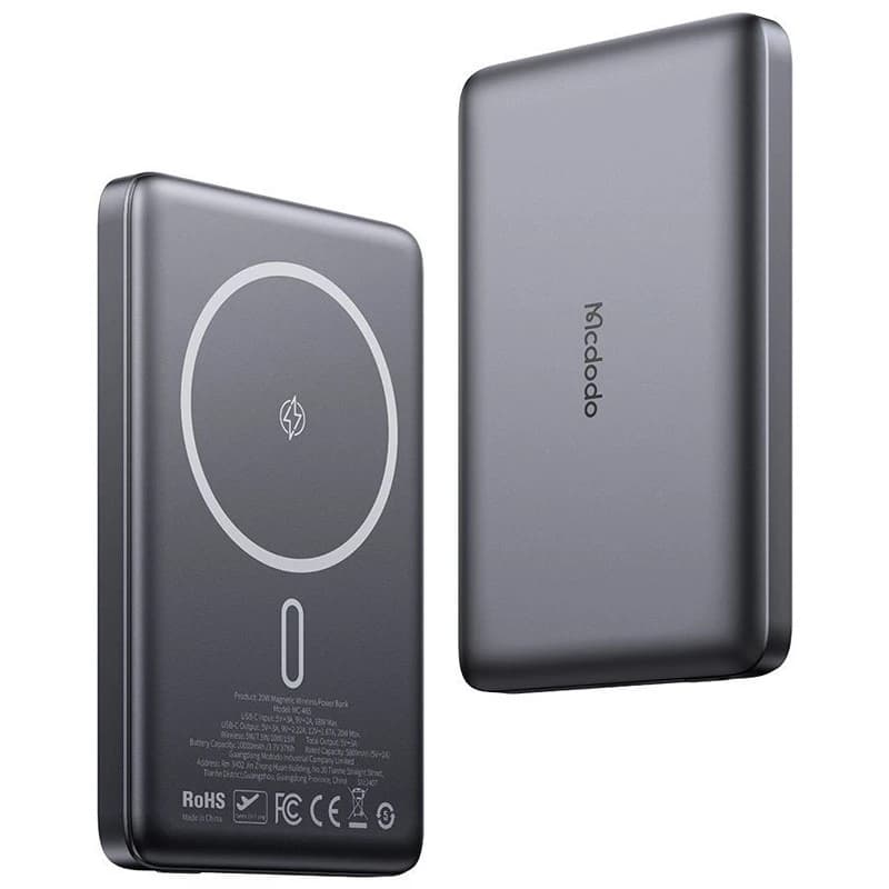 پاوربانک وایرلس (بی‌سیم) 10000mAh مک دودو مدل MC-4651 — تصویر ۲