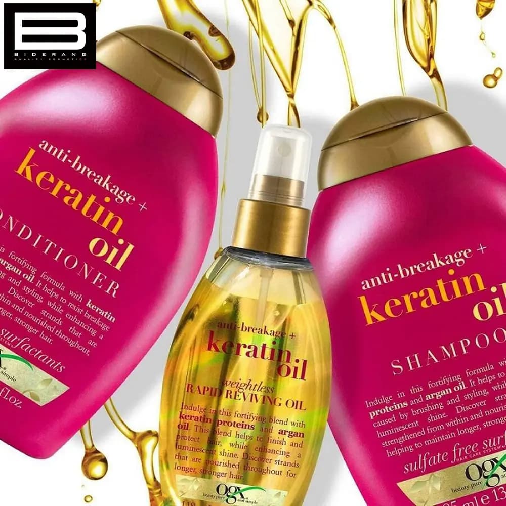 شامپو او جی ايكس OGX مدل Keratin Oil حجم 385 ميلی لیتر — تصویر ۸