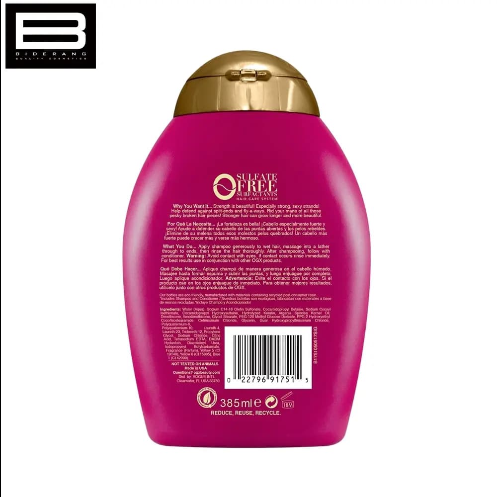 شامپو او جی ايكس OGX مدل Keratin Oil حجم 385 ميلی لیتر — تصویر ۶