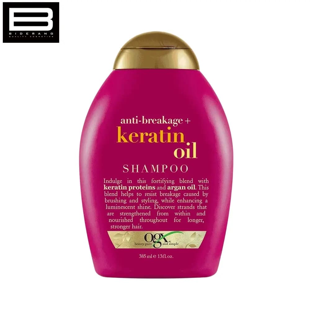 شامپو او جی ايكس OGX مدل Keratin Oil حجم 385 ميلی لیتر — تصویر ۵