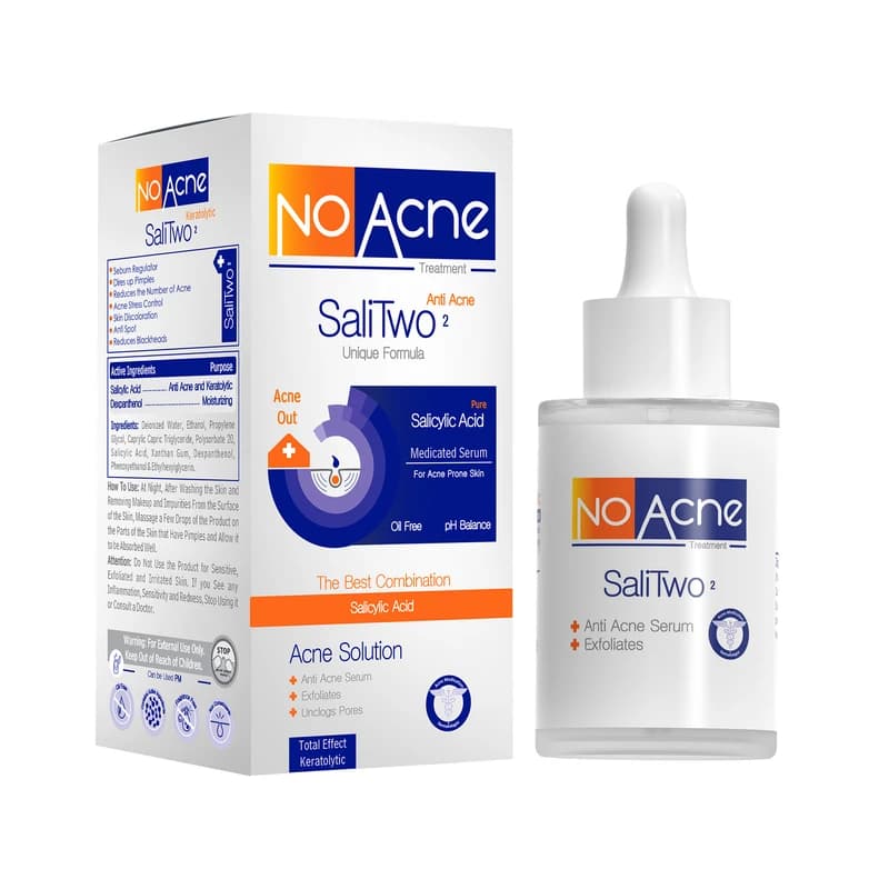 سرم ضد جوش سالیسیلیک اسید نوآکنه No Acne Sali Two Serum 30ml — تصویر ۴