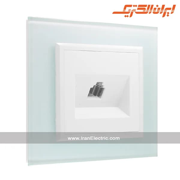 سوکت تلفن برلیان کریستال سفید