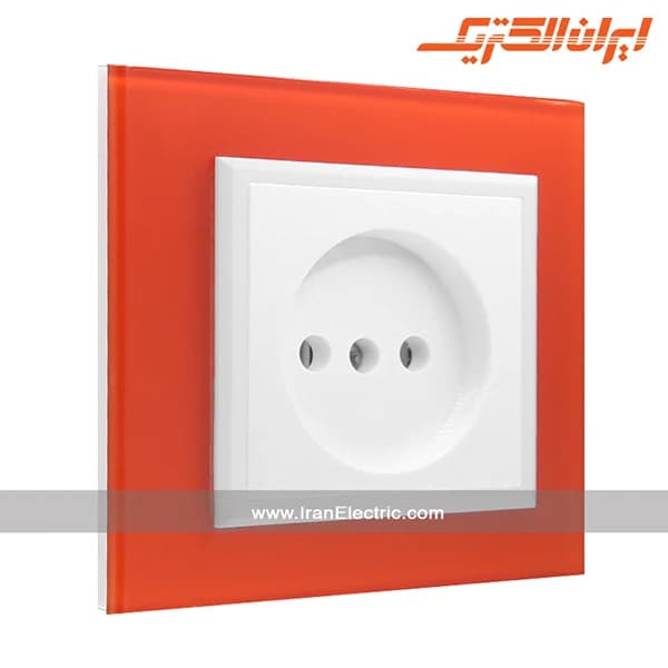 پریز برق برلیان کریستال نارنجی