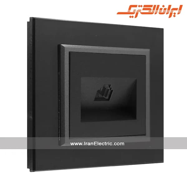 سوکت تلفن برلیان کریستال مشکی