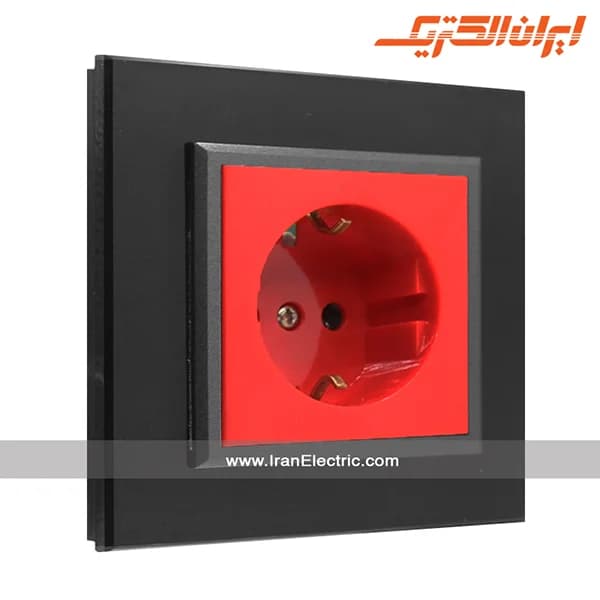 پریز برق UPS برلیان کریستال مشکی
