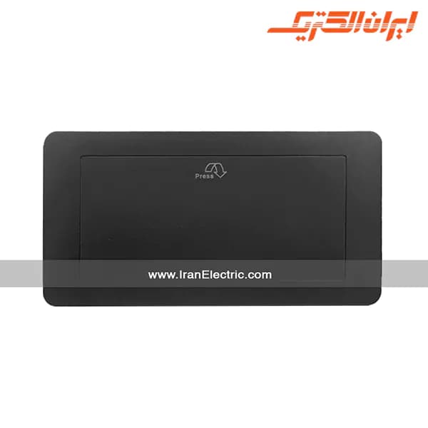 پریز توکار کابینتی دیاموند M7 مشکی — تصویر ۳