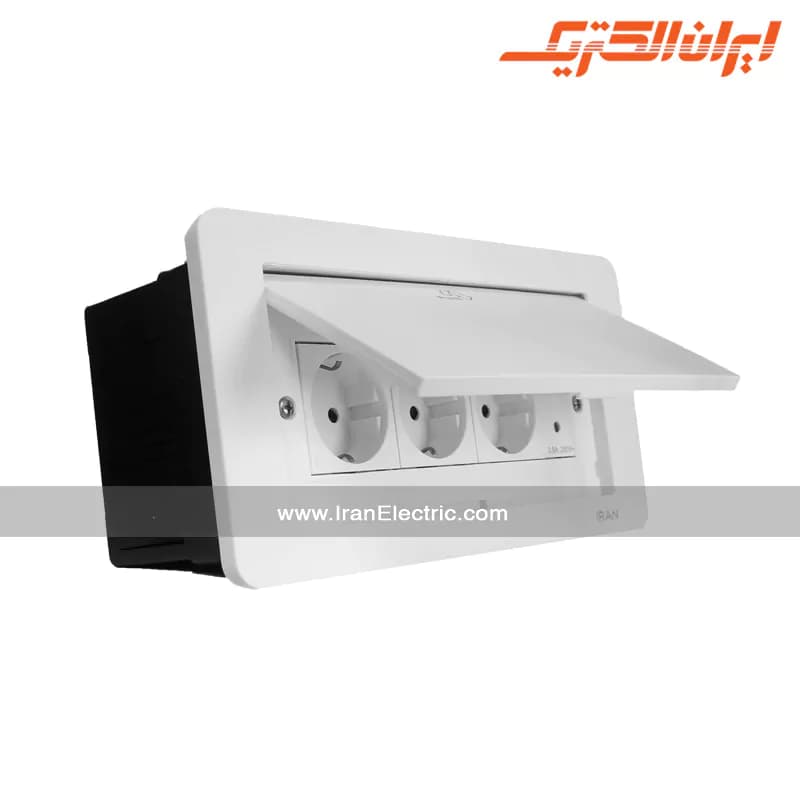 پریز توکار کابینتی دیاموند M7 سفید