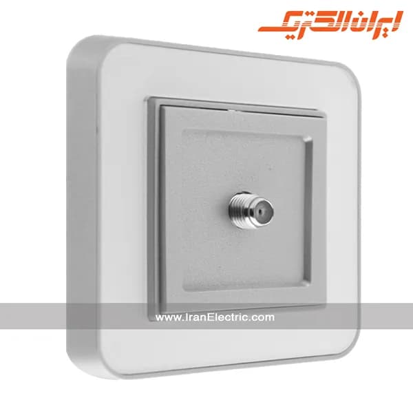 پریز آنتن SAT ارس نقره‌ای زه سفید میان نقره